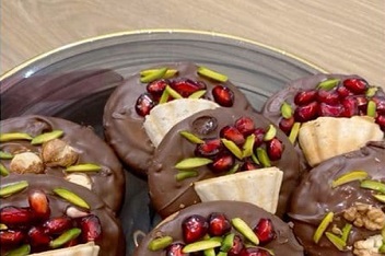 بیسکوییت شکلاتی اناری، برای شب یلدا