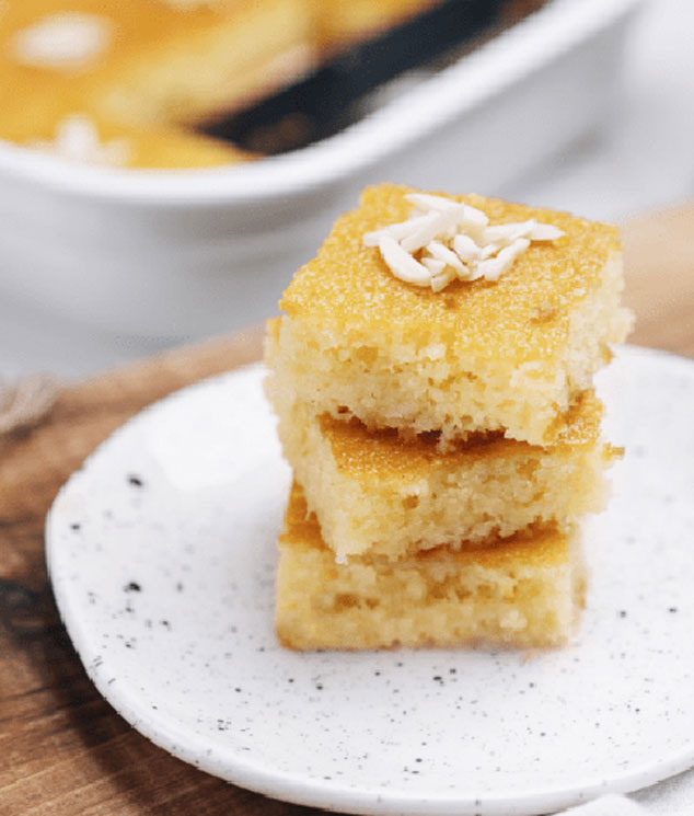 طرز تهیه بسبوسه؛ کیک مصری