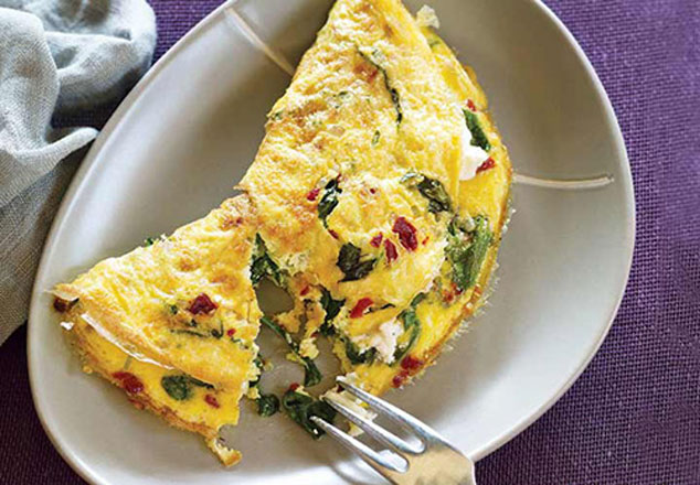 املت متفاوت با ژامبون و پنیر چدار