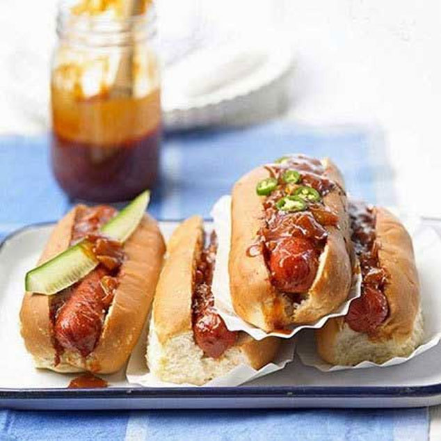 هات داگ با سس فلفل