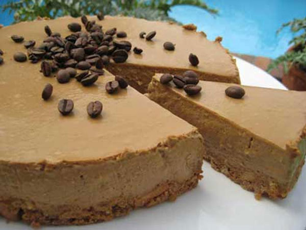 موس کیک نسکافه و شکلات