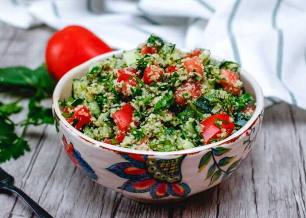 طرز تهیه سالاد تبوله