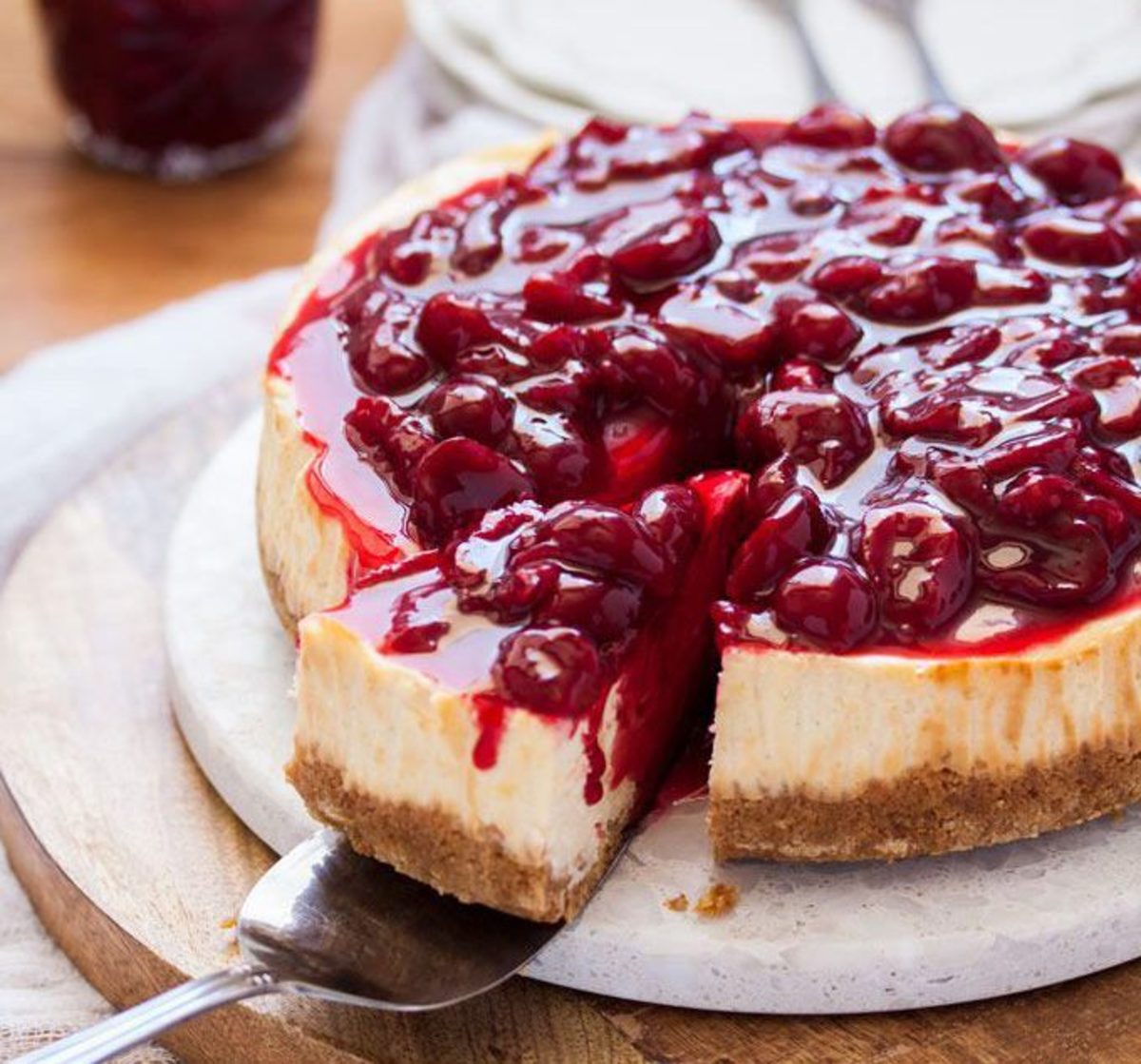 چیز کیک آلبالو