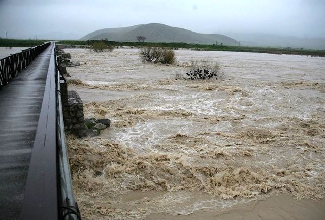 سیل شبانه در شهرستان هرسین کرمانشاه