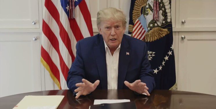 اولین اظهارات ترامپ از بیمارستان