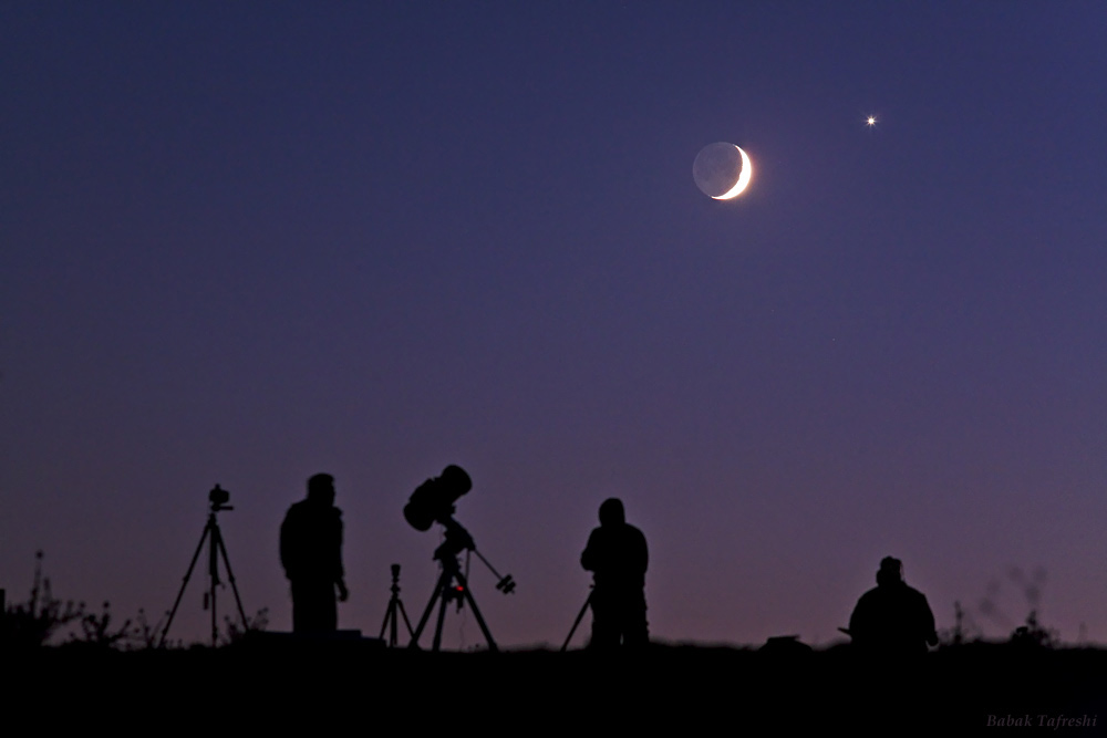 هم‌نشینی ماه و مشتری را امشب رصد کنید