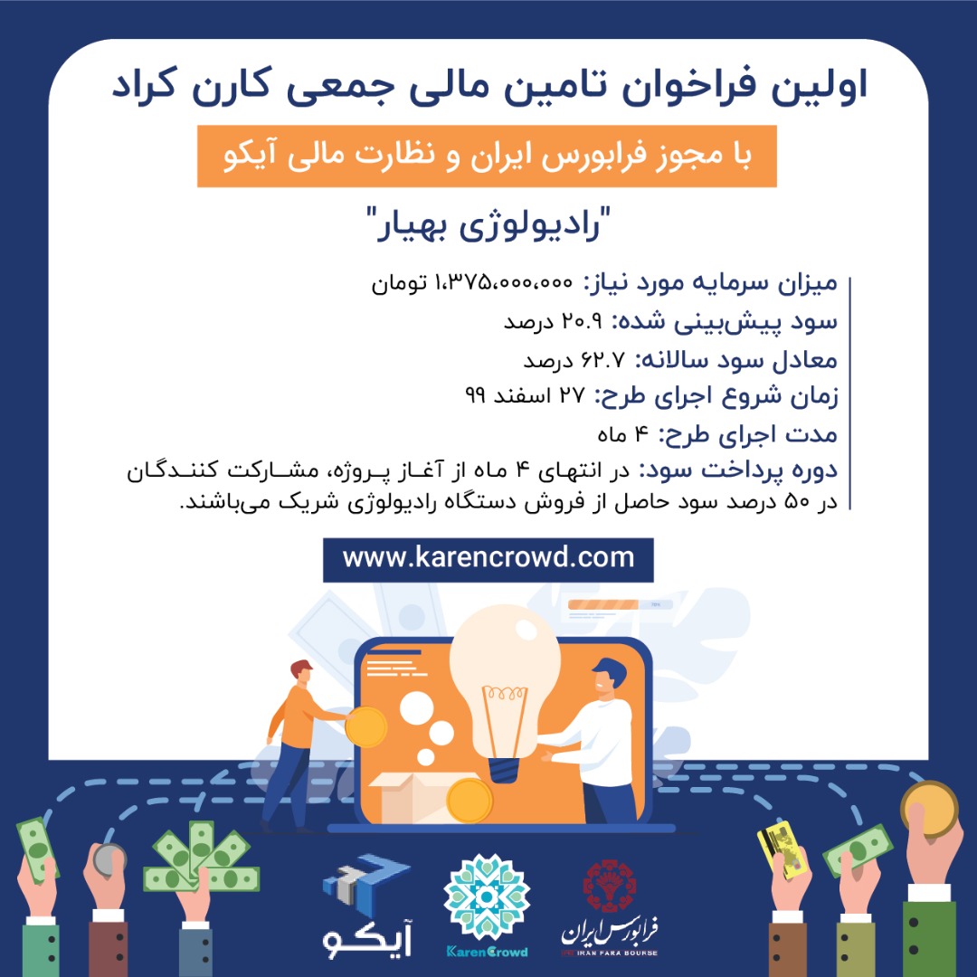 آغاز به کار اولین طرح از مدل تامین مالی جمعی در پلتفرم کارن