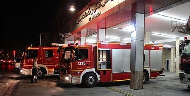 آتش‌سوزی در بیمارستان «دی»