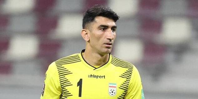 کار زیبای بیرانوند قبل از بازی ایران مقابل سوریه