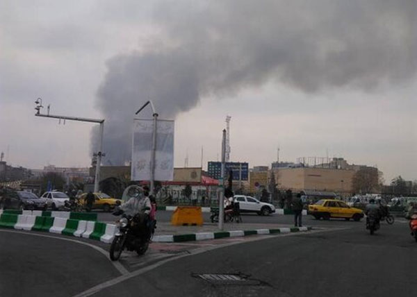 حریق گسترده در بازار تهران