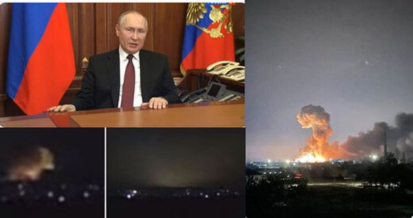 پوتین جنگ گسترده در اوکراین را آغاز کرد