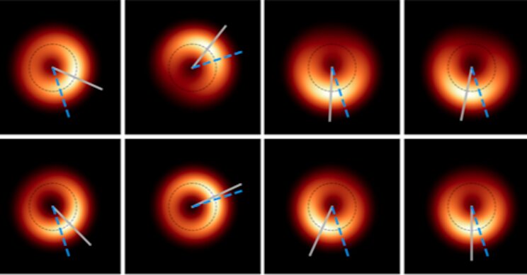اولین سیاهچاله به تصویر کشیده شده، تکان می خورد!