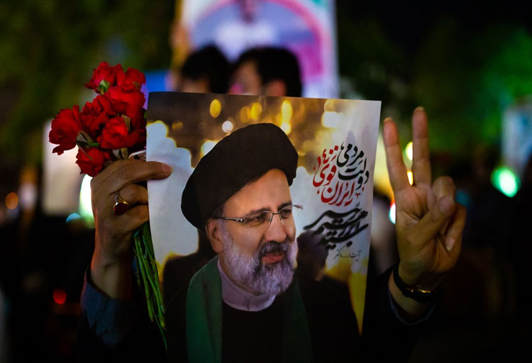 جشن حامیان رئیسی در سطح شهر