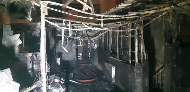 آتش‌سوزی در خوابگاه بانوان در خیابان شریعتی/ نجات ساکنان توسط آتش‌نشانان