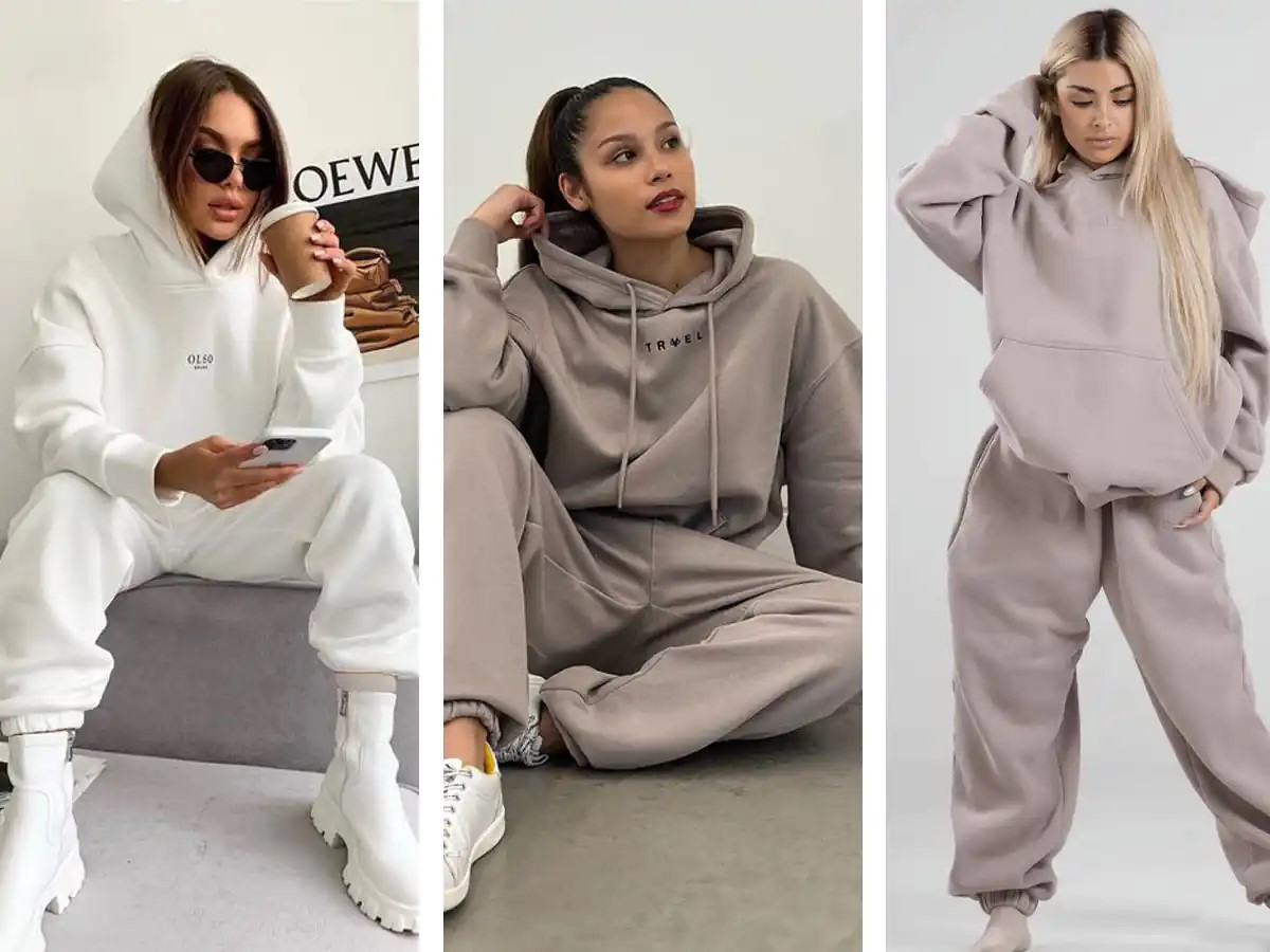 یکی از روش‌های ست کردن هودی با جوراب شلواری