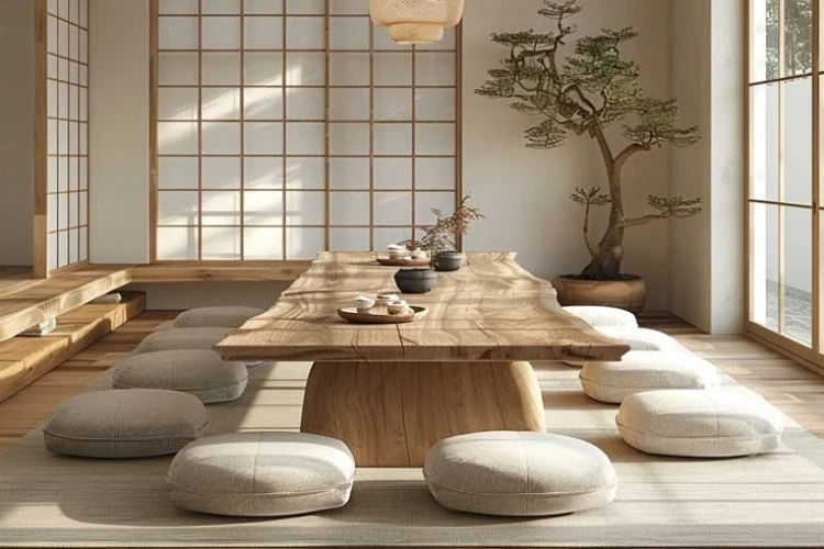میز ناهارخوری ژاپنی چیست و چرا نماد آرامش در دکوراسیون است